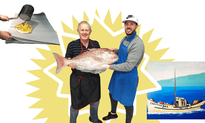 Wally Marsic and Daniel Marsic of Marsic Bros Fish Shop. (Image: Supplied/ Tina Tiller)