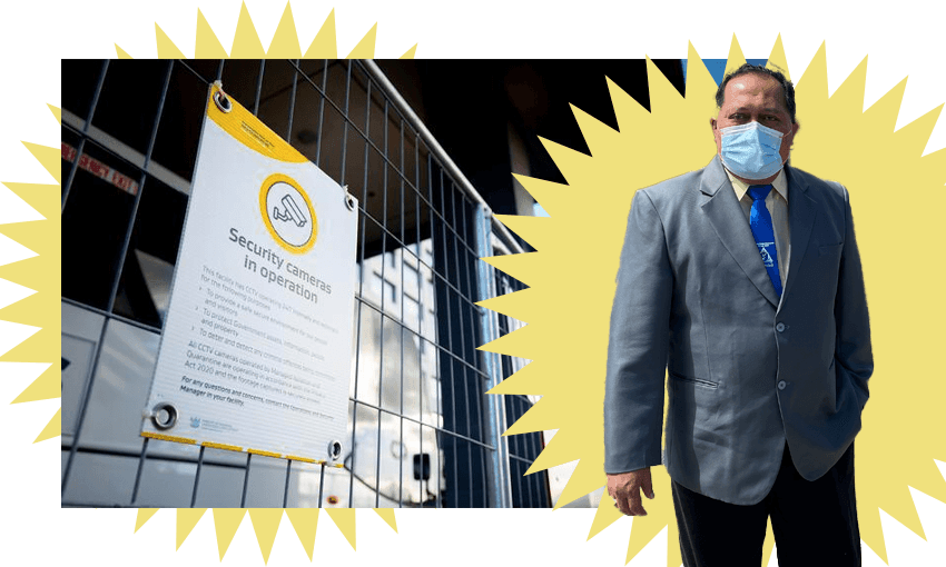 Reverend Victor Pouesi (Image: Supplied, Getty Images; additional design by Tina Tiller 
