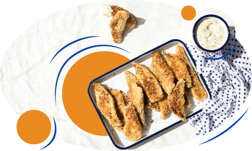 Recipe Sesame pankocrumbed fish with lemon caper mayo The Spinoff