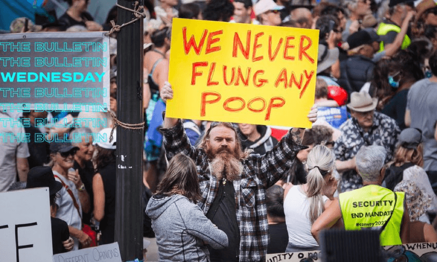 The situation in Wellington is growing more tense and volatile. (Image: RNZ) 
