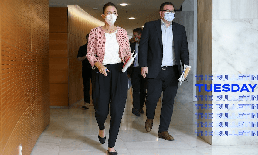 Prime minister Jacinda Ardern and deputy prime minister Grant Robertson. (Hagen Hopkins/Getty Images)