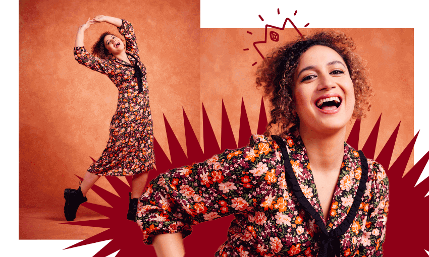 Rose Matafeo is creator, co-writer and star of BBC-made television series Starstruck. (Image: Supplied/  with addition design by Tina Tiller) 
