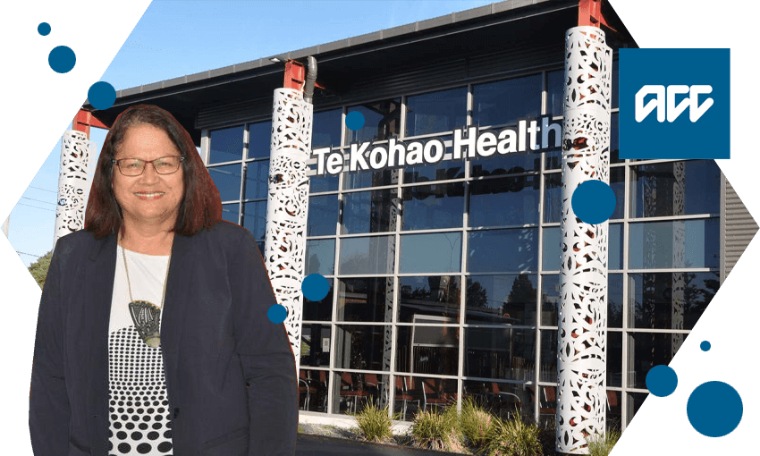 Lady Tureiti Moxon, managing director of Te Kōhao Health in Hamilton. (Photos; Supplied, photo illustration by Tina Tiller) 
