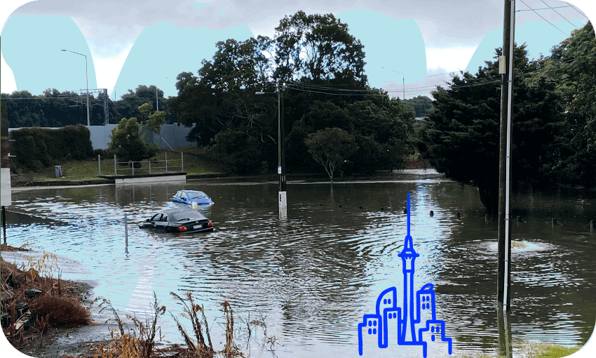 Cars underwater in Ellerslie, March 2022 (Photo : Stewart Sowman-Lund/Tina Tiller) 

