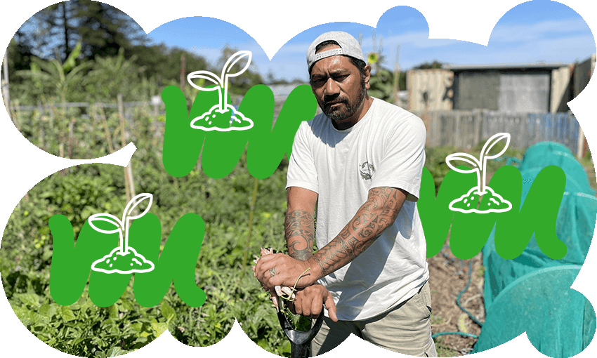 Papatūānuku Kōkiri marae kaiwhakahaere Lionel Hotene (Photo: Justin Latif, additional design Archi Banal) 
