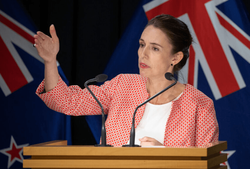 Jacinda Ardern. (Photo by Mark Mitchell-Pool/Getty Images) 
