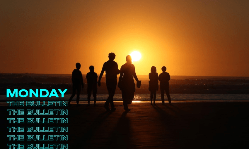 Sunset at Piha as NZ exited the first lockdown in 2020. (Hannah Peters / Getty Images)