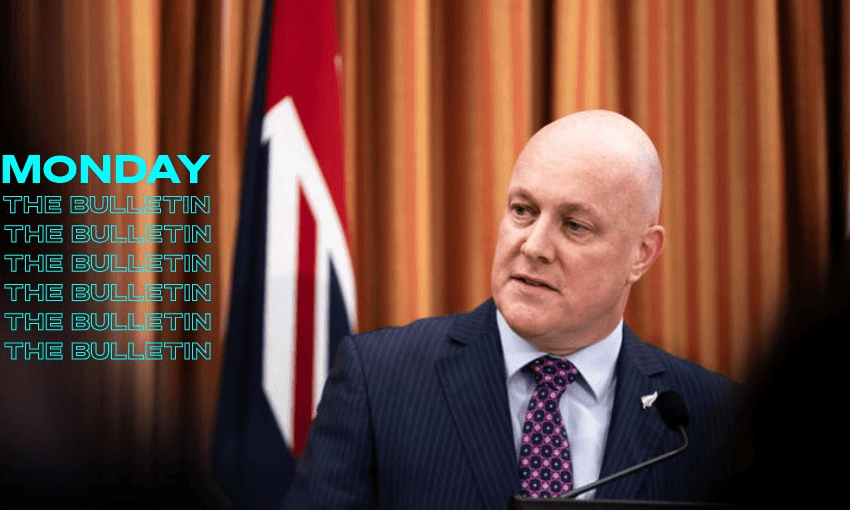 National leader Christopher Luxon says the government should rein in spending. (Image: RNZ / Samuel Rillstone) 
