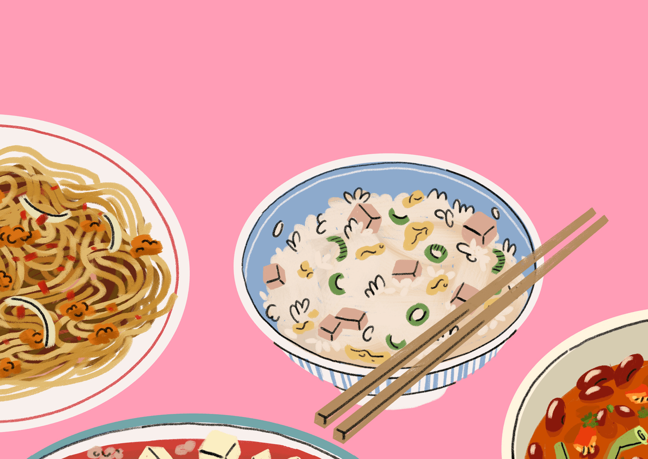 Brooklyn’s homemade fried rice (Illustration: Siew Wee H’ng) 
