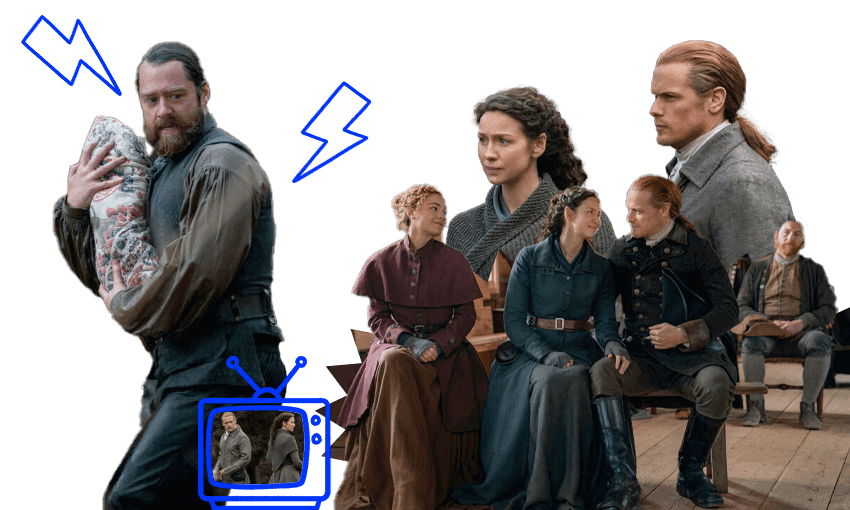 It’s all go on Fraser’s Ridge (Design: Tina Tiller) 
