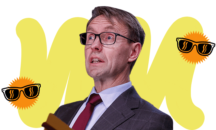 Ashley Bloomfield moments before belting out another set at RnV. Image: Archi Banal 
