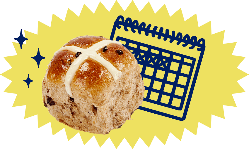 All I want, all day, every day, is the ability to eat a hot cross bun. (Image Design: Archi Banal)