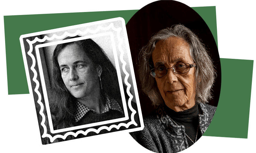 Patricia Grace, then and now (Photos supplied; photo illustration by Archi Banal) 
