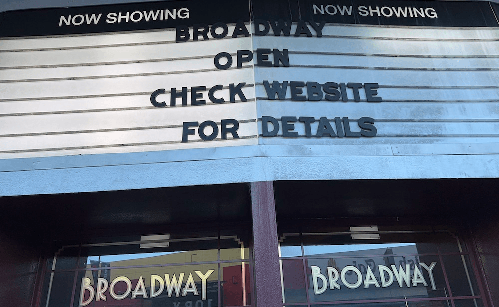 Event Broadway says it’s open – but is it? Photo: Chris Schulz 
