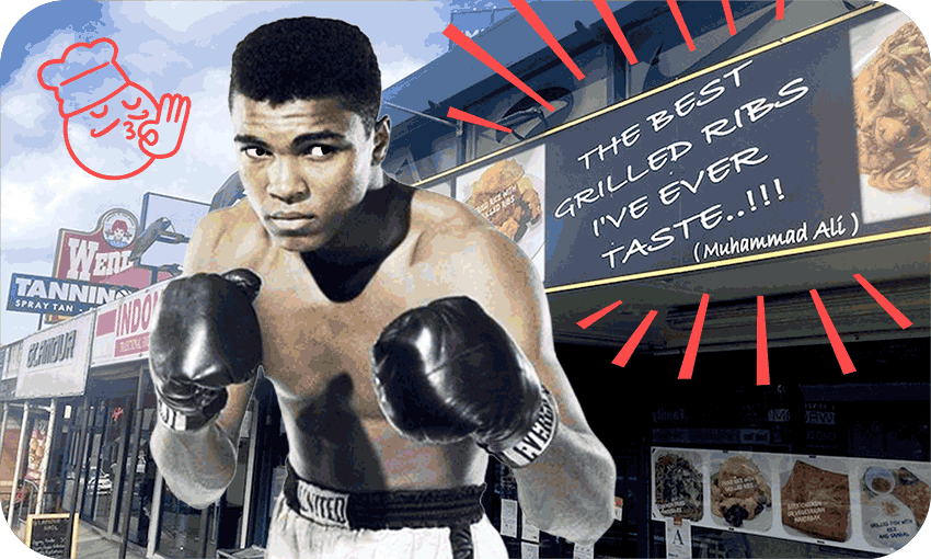 Bagaimana restoran Auckland ini mendapatkan endorsement dari Muhammad Ali?