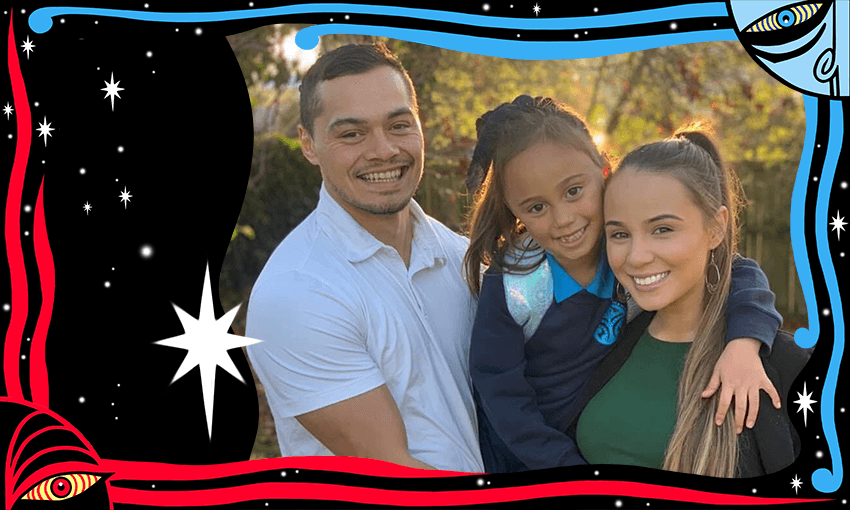 Te Wehi Wright and his whānau (Photo: Supplied)