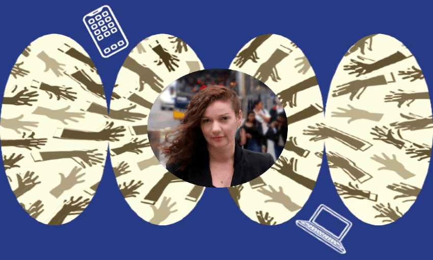 Joyous co-CEO Ruby Kolesky (Photo: Supplied; additional design: Reweti Kohere)