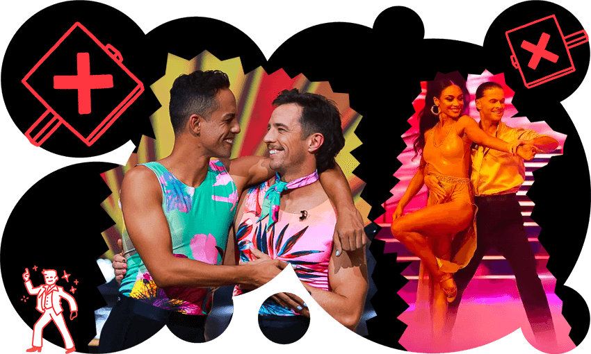 Eli Matthewson and Sonia Gray, two celebrities who shouldn’t have gone home this early on Dancing with the Stars. (Photo: Three, image design: Tina Tiller) 
