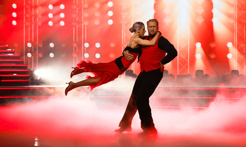 Loryn Reynolds and Eric Murray dance a tango. (Photo: Eddision Te Reo) 
