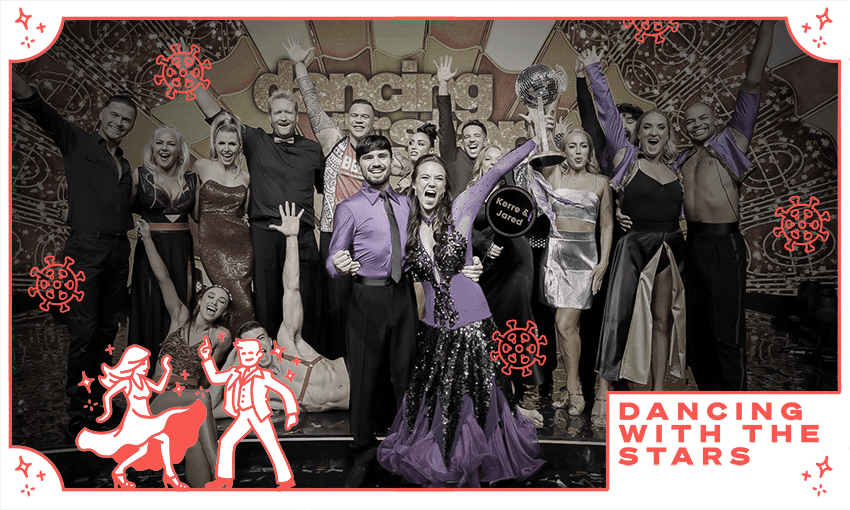 The cast of Dancing with the Stars 2022, featuring the novel coronavirus. (Photo: Three, Image Design: Archi Banal) 
