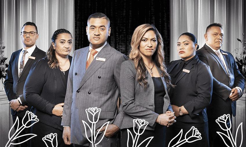 Tipene Funerals aka The Casketeers (Photo: TVNZ) 
