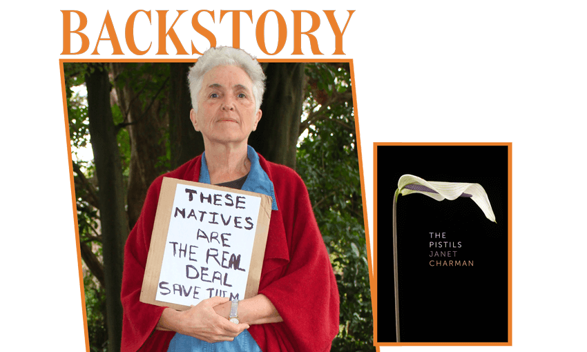 Janet Charman and her new collection, The Pistils (Image: Supplied / Tina Tiller) 
