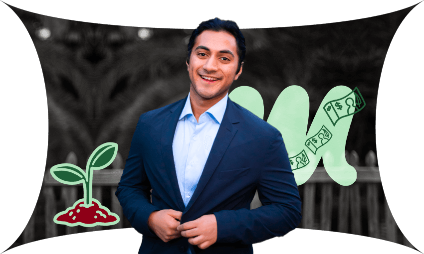 GAIT CEO Saurav Bansal. (Photo: Supplied; additional design: TIna Tiller) 
