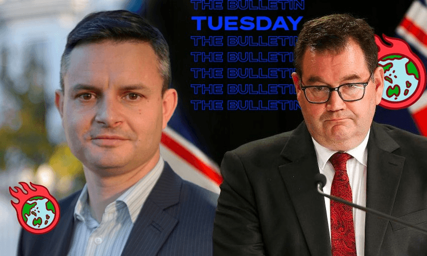 James Shaw and Grant Robertson fronted the ERP announcement (Image: Tina Tiller) 
