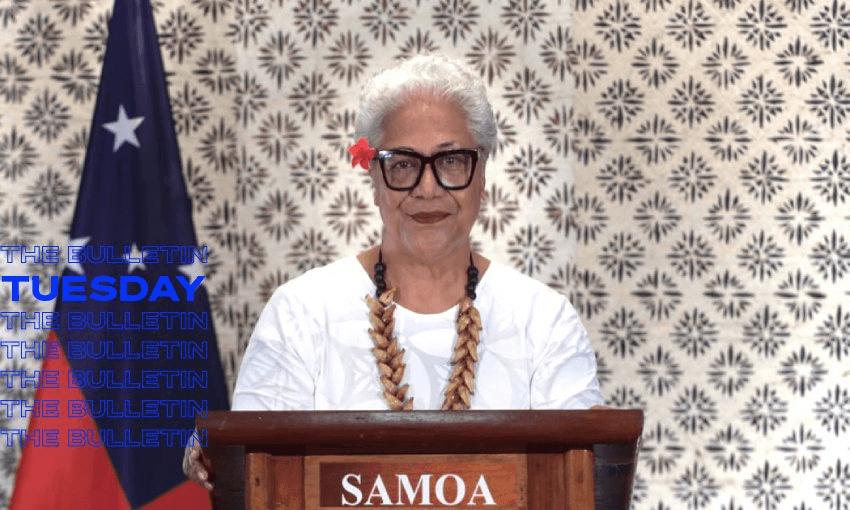 Sāmoan prime minister Fiame Naomi Mataʻafa (Photo RNZ/ Supplied/SPREP) 

