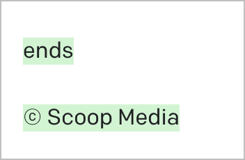 AI text completion suggesting ©Scoop Media