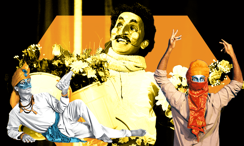 Jacob Rajan, Jacob Rajan and… Jacob Rajan in his multiple roles in Krishnan’s Dairy. (Photos: Supplied, Image Design: Archi Banal) 
