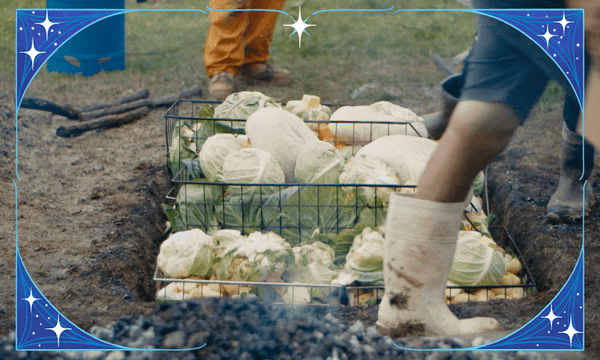 In a whāngai i te hautapu ceremony food is cooked in a hāngī or umu and when the oven is uncovered the steam of the food rises to feed the stars. 
