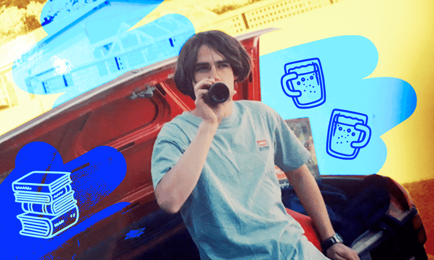 The author, way back in the mists of time (Photo: Supplied; Design: Archi Banal) 
