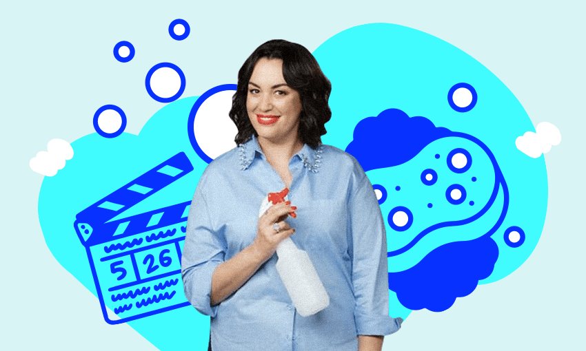 Kanoa Lloyd, ready to sort your life (and your house) out, with a smile on her face. (Photo: Three, Image Design: Archi Banal) 
