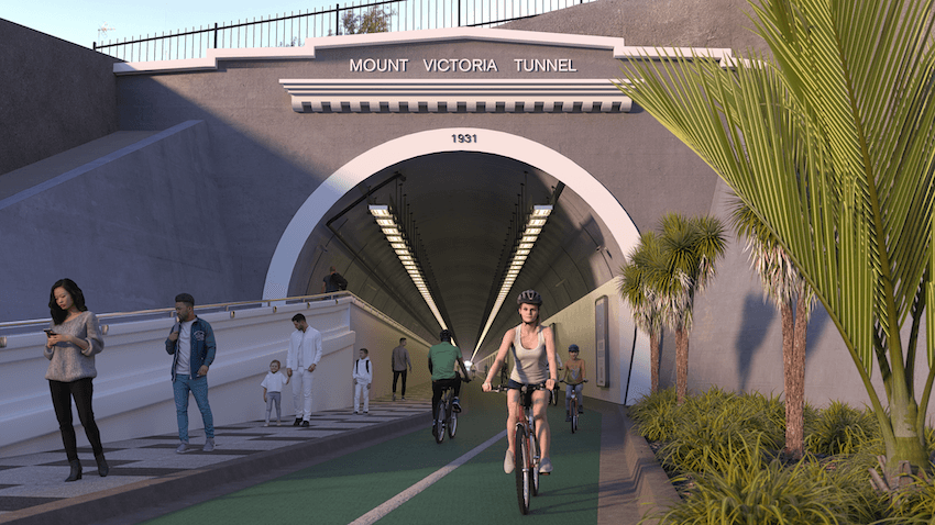 The existing tunnel will be converted for walkers and cyclists (Image: Supplied) 
