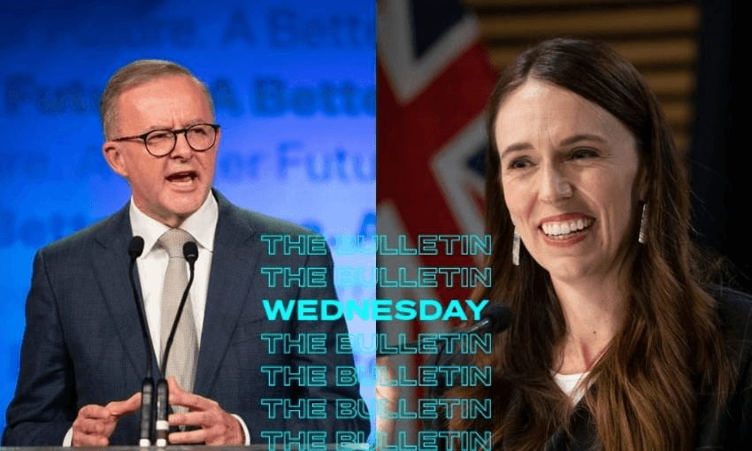 Jacinda Ardern will meet Anthony Albanese on Thursday. (Photo by: Wendell Teodoro/AFP, Hagen Hopkins/Getty Images) 
