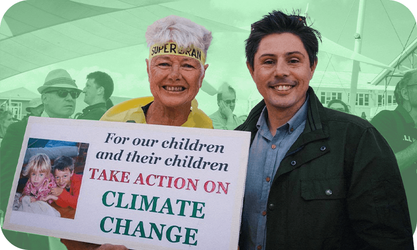 Jeanette Fitzsimons and Gareth Hughes. (Photo: Supplied) 
