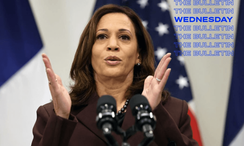 US vice president Kamala Harris will address Pacific Islands Forum leaders (Photo: RNZ/AFP) 
