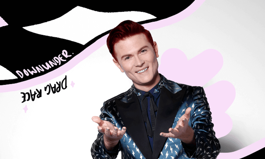 Comedian, Australian and judge of RuPaul’s Drag Race Down Under Rhys Nicholson. (Photo: TVNZ, Image Design: Tina Tiller)
