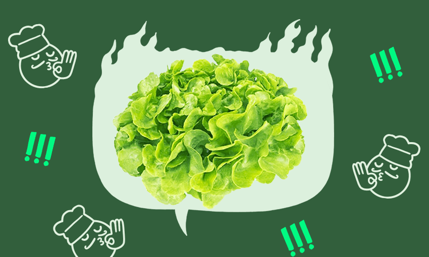 A bit of heat can save a wilting lettuce leaf. (Image: Archi Banal) 
