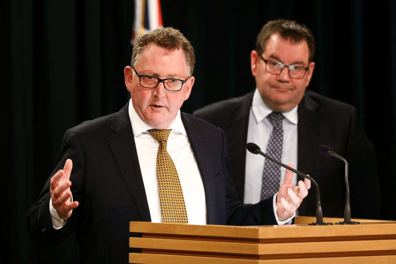 Reserve Bank governor Adrian Orr and finance minister Grant Robertson (Photo: Getty Images) 

