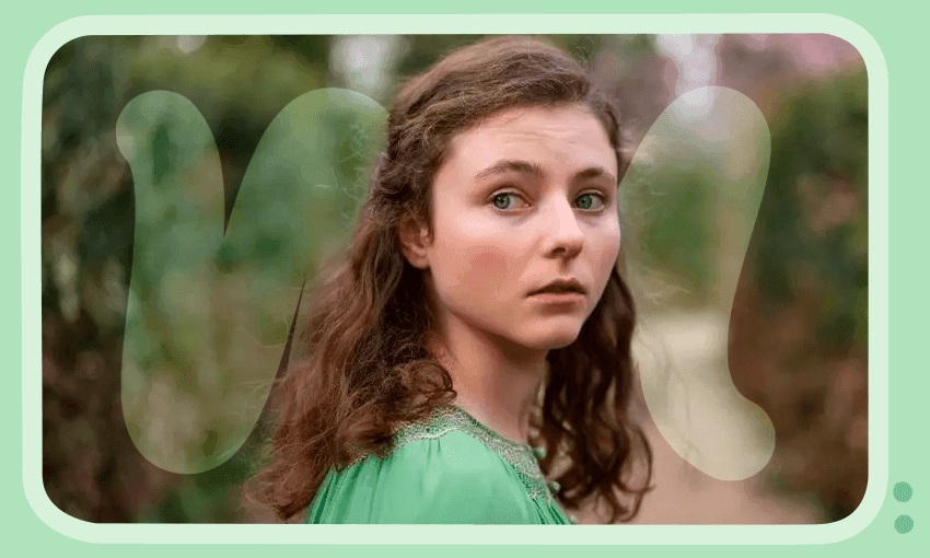 Thomasin McKenzie in her best performance yet as Ursula (over and over again) in Life After Life. (Photo: TVNZ, Image Design: Tina Tiller) 
