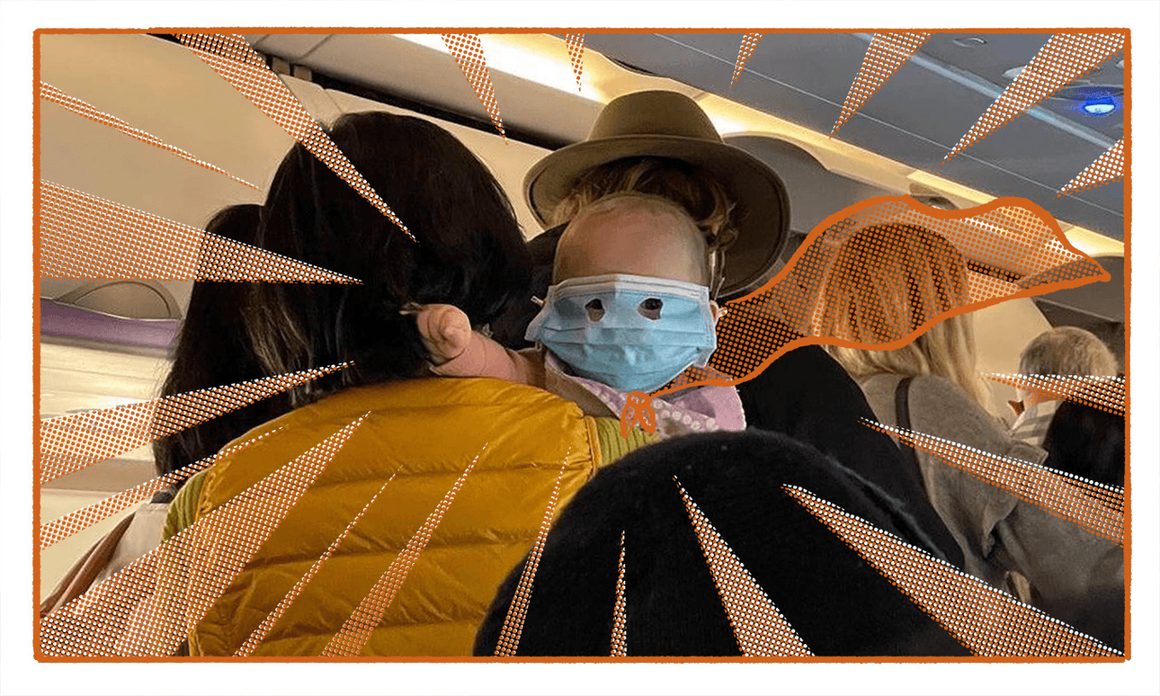 Where is the masked baby now I ask ye (Photo: Twitter / additional design Toby Morris)