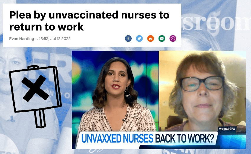 Some of the coverage given to Nurses for Freedom (Image: Madeleine Chapman) 
