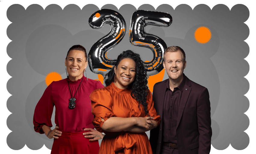 Breakfast hosts Jenny-May Clarkson, Indira Stewart and Matty McLean (Photo: TVNZ / Design: Tina Tiller)