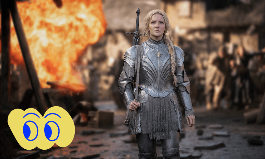 Morfydd Clark as Galadriel in Amazon Prime Video’s The Lord of the Rings: The Rings of Power. (Photo: Matt Grace/Amazon Prime Video)