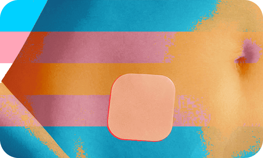 Trans women in Aotearoa are encountering a shortage of estrogen patches (Photo: Getty Images; additional design: Tina Tiller) 

