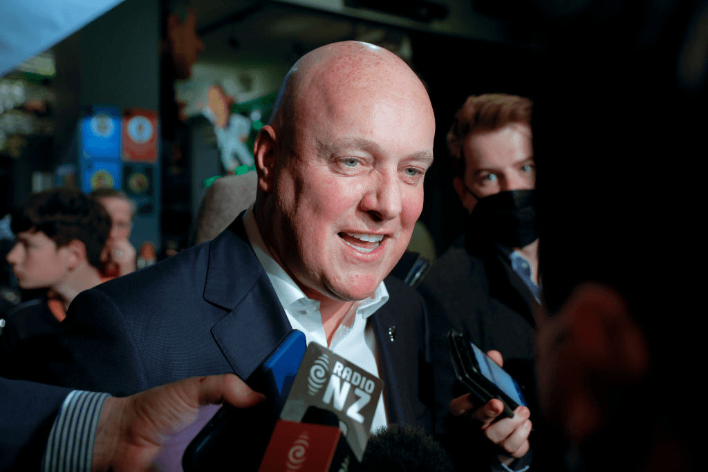 National Party leader Christopher Luxon (Photo by Hagen Hopkins/Getty Images) 
