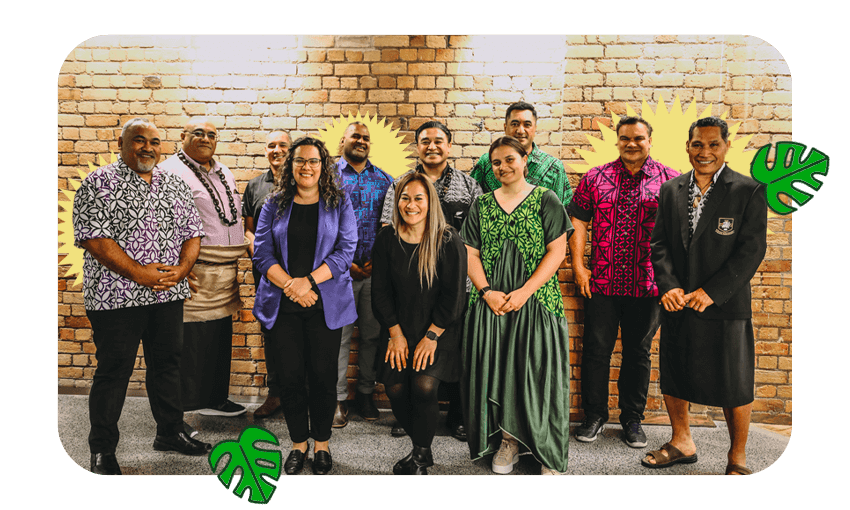 Their plan is to empower Pasifika people in all aspects of rugby. (Image: Supplied, design: Tina Tiller) 

