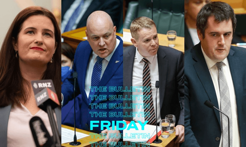 Nicola Willis and Chrises Luxon, Hipkins and Bishop (Images: RNZ/Angus Dreaver, Getty Images, RNZ/VNP/Phil Smith, Hagen Hopkins/Getty Images)